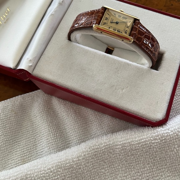 Cartier Must Tank Vermeil Watch - Picture 2 of 11